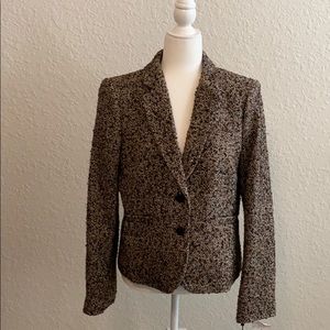 Calvin Klein tweed brown/ black jacket size 14